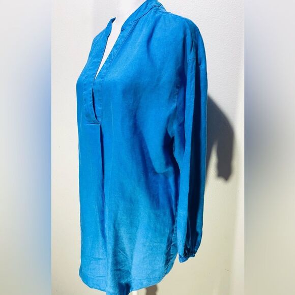 Boden linen shirt Long Sleeve Beach Resort Wear Summer Women’s 12R - Picture 4 of 9